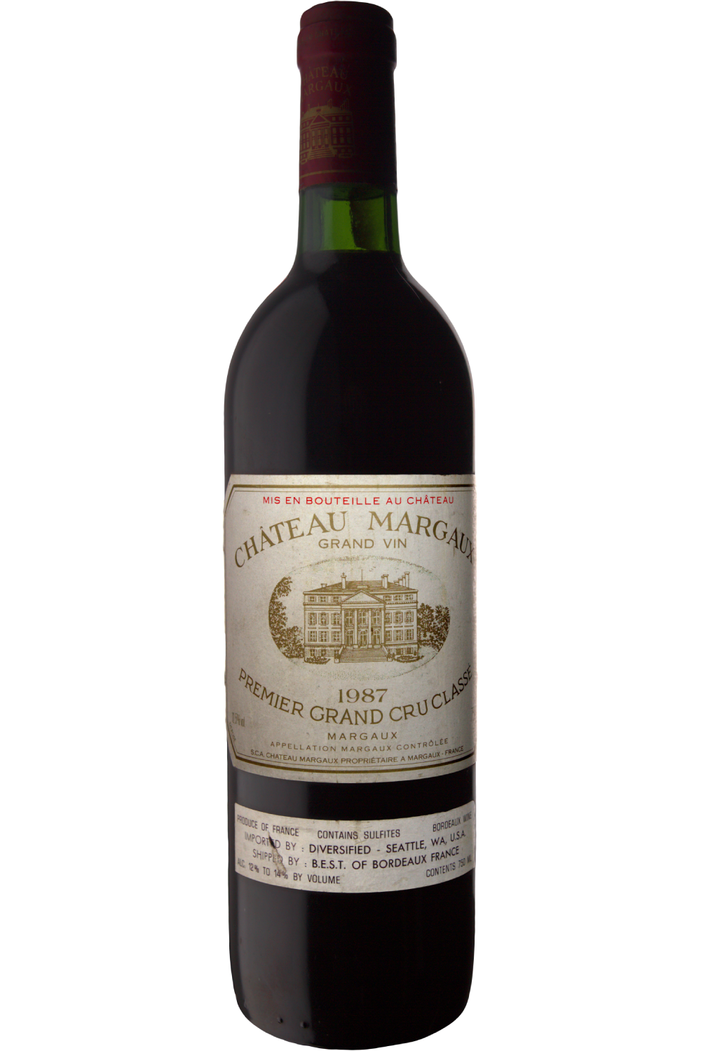 WineVins Château Margaux Grand Vin Premier Grand Cru Classe Tinto 1987