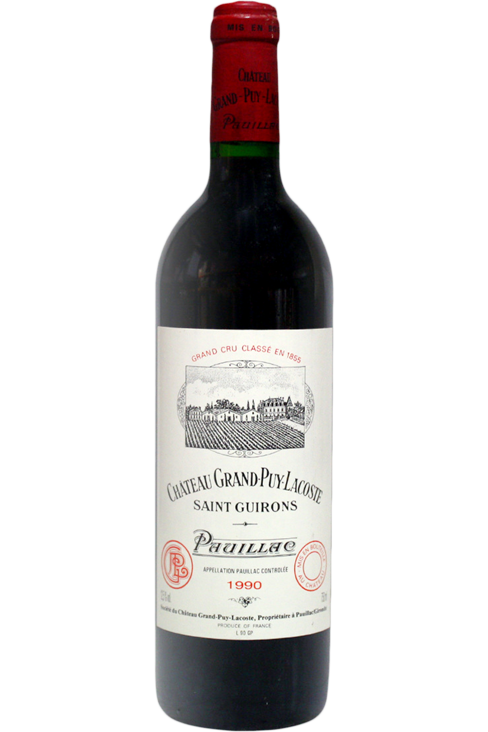 WineVins Chateau Grand Puy Lacoste 1990