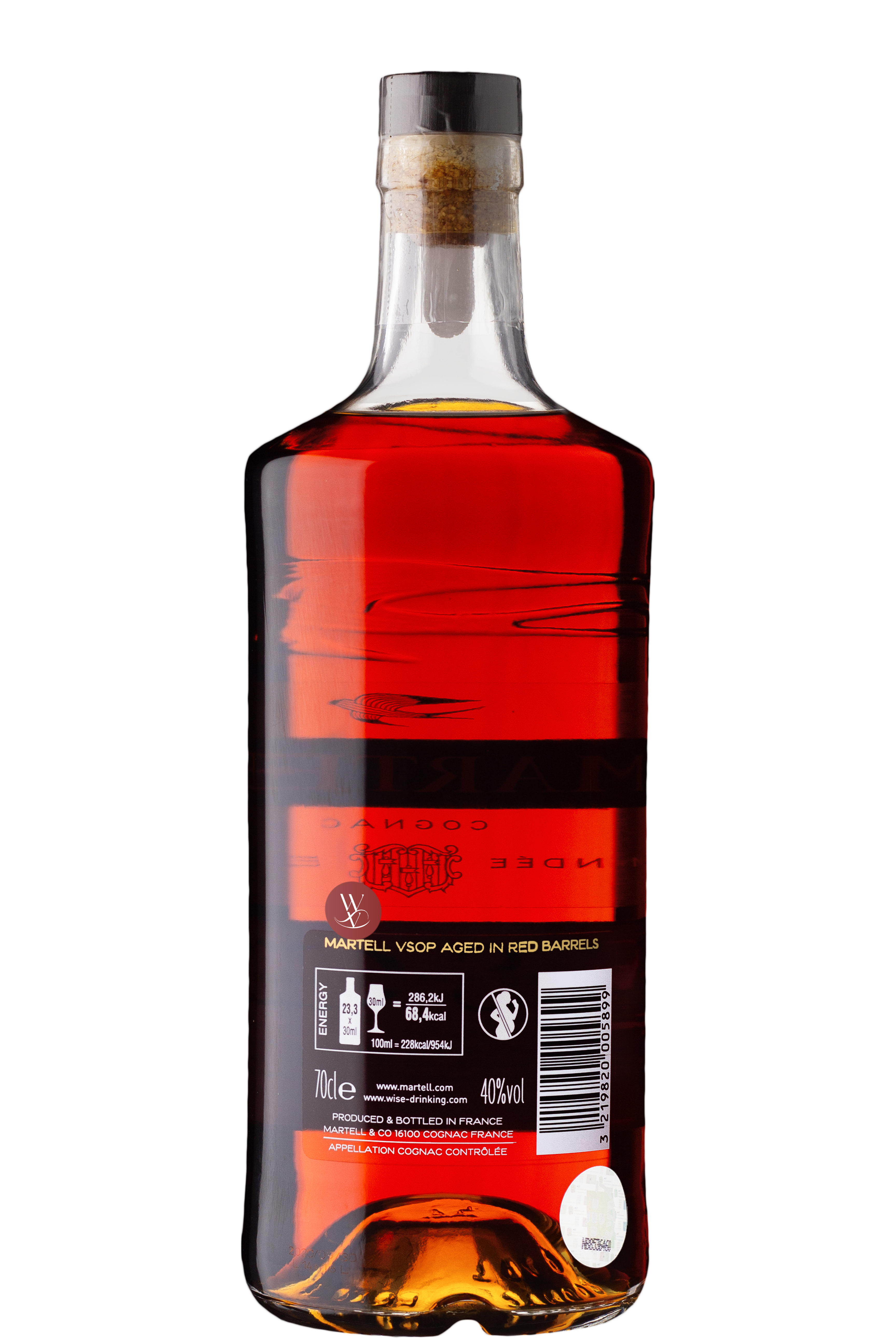 Cognac Martell VSOP invecchiato in botti rosse