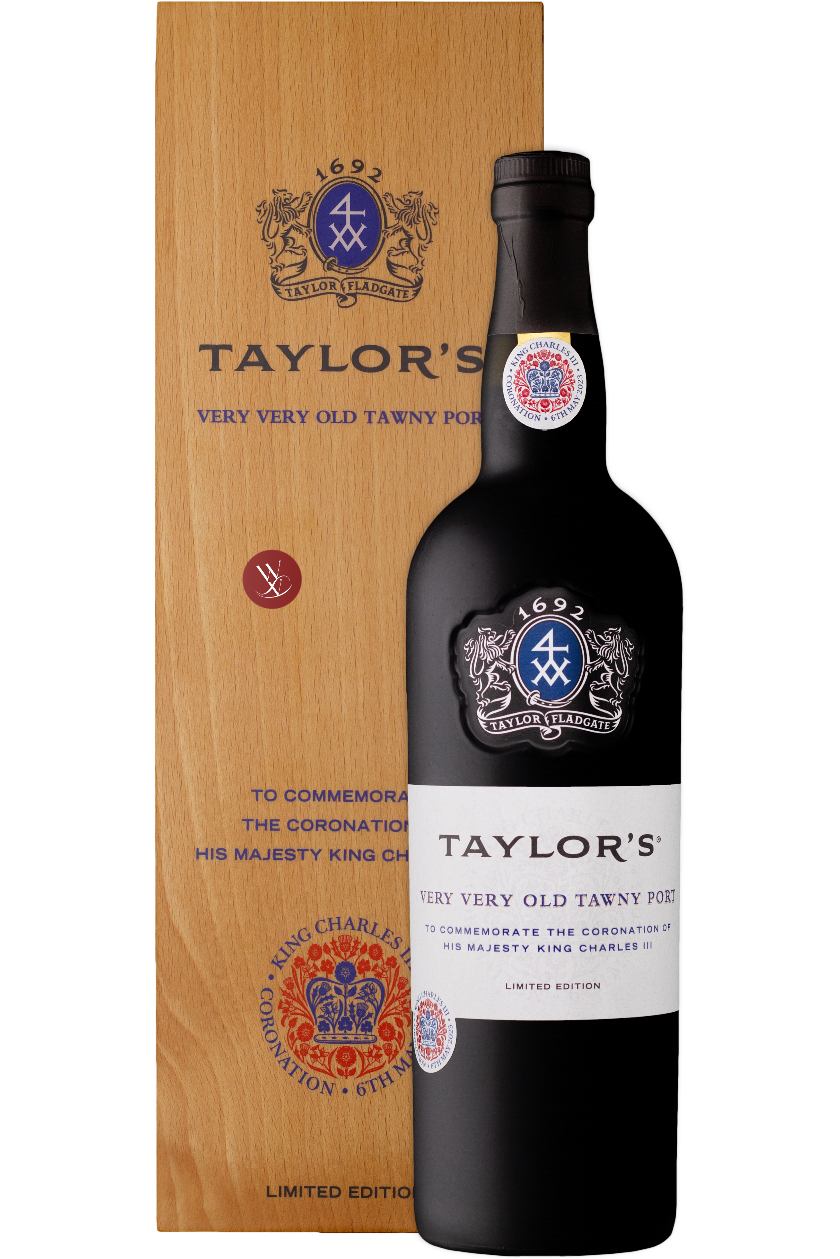WineVins Taylor's Very Very Old Tawny Port King Charles III
