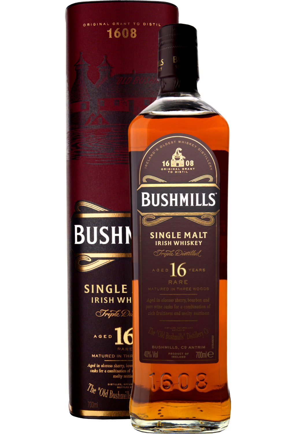 WineVins Whisky Bushmills Single Malt Irish Aged 16 Years NV