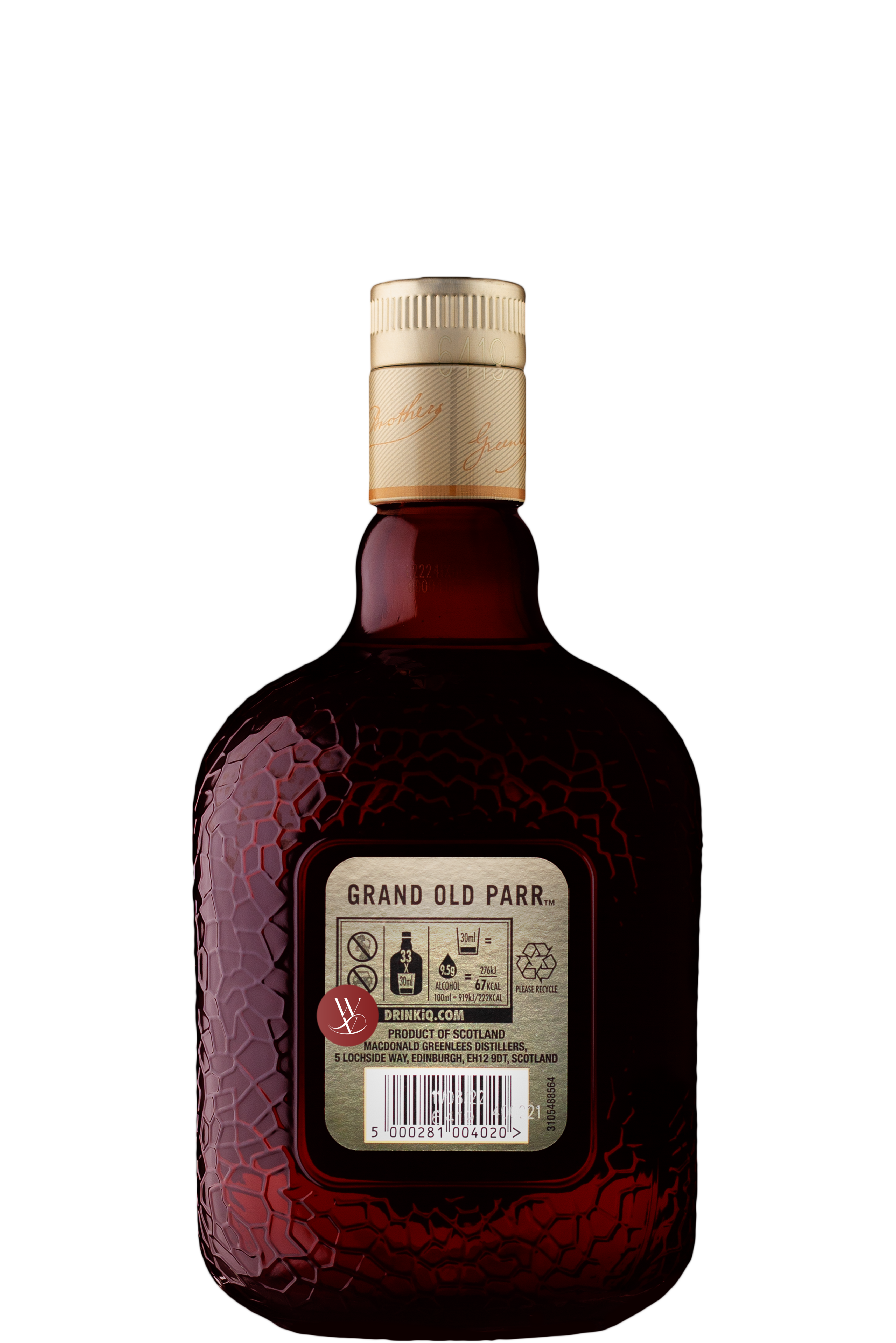 Whisky Old Parr 12 Años 1L NV