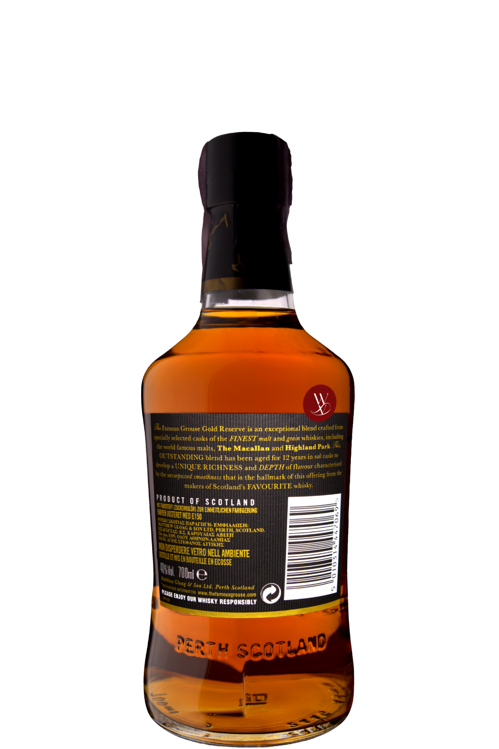 WineVins Whisky The Famous Grouse Gold Reserve 12 Anos
